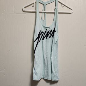 PINK Victoria's Secret Green Backless Tank Top